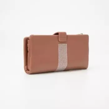 Кошелёк женский на кнопке, цвет розовый