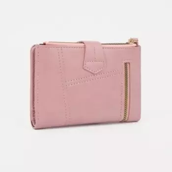 Кошелёк на кнопке, цвет розовый