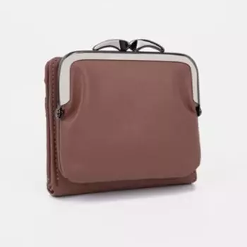 Кошелёк на кнопке, цвет розовый