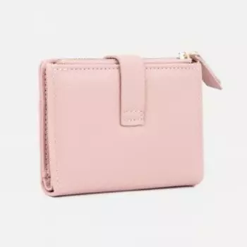 Кошелёк на кнопке, цвет розовый