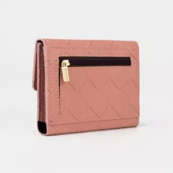 Кошелёк на кнопке, цвет розовый