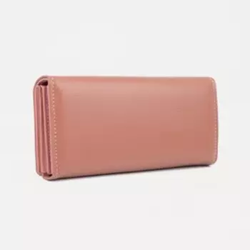 Кошелёк на кнопке, цвет розовый