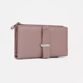 Кошелёк женский на кнопке, цвет розовый