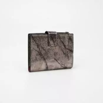 Кошелёк на кнопке, цвет бронзовый