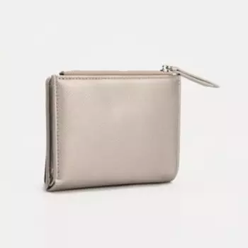 Кошелёк на кнопке, цвет золотистый