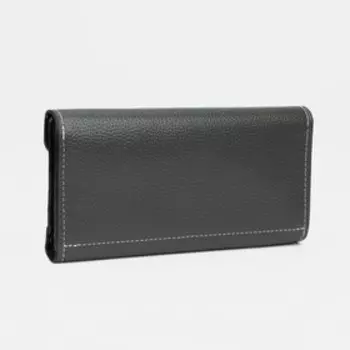 Кошелёк на кнопке, цвет серый