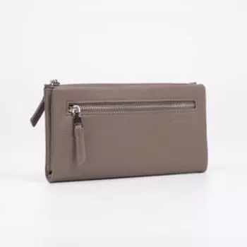 Кошелёк на кнопке, цвет серый