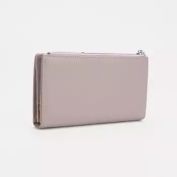 Кошелёк на кнопке, цвет пудровый