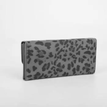 Кошелёк на кнопке, цвет серый