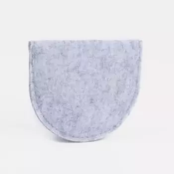 Кошелёк на кнопке, цвет серый