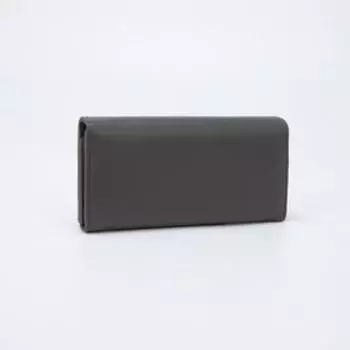 Кошелёк на кнопке, цвет серый