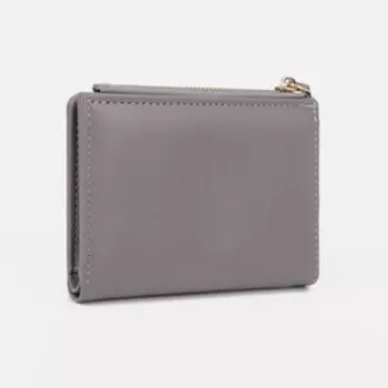 Кошелёк женский на кнопке, цвет серый