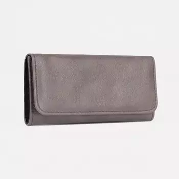 Кошелёк женский на кнопке, цвет серый