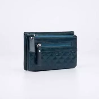 Кошелёк на кнопке, цвет синий