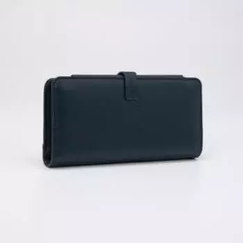 Кошелёк на кнопке, цвет синий