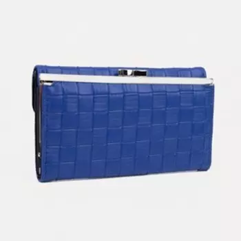 Кошелёк женский на магните, цвет синий