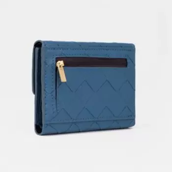 Кошелёк на кнопке, цвет синий