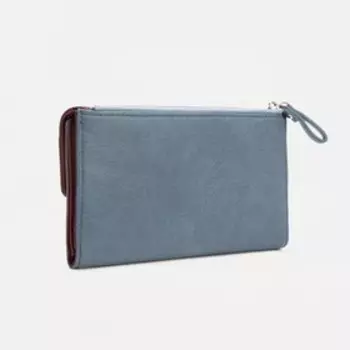 Кошелёк на кнопке, цвет синий/бордовый