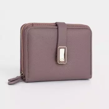 Кошелёк на кнопке, цвет сиреневый