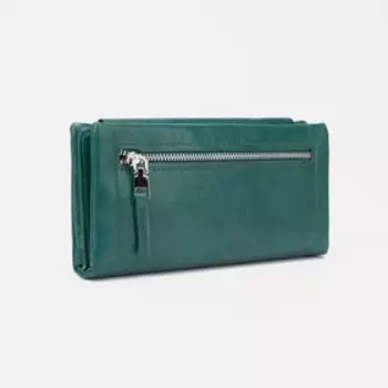 Кошелёк на кнопке, цвет зелёный