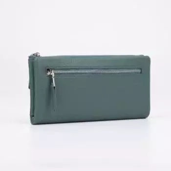 Кошелёк на кнопке, цвет зелёный