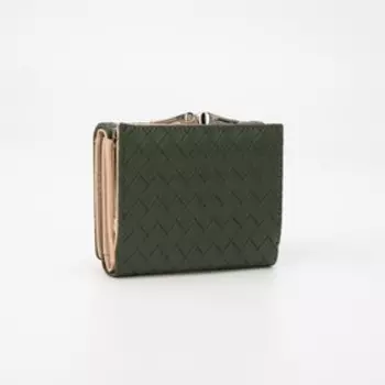 Кошелёк на кнопке, цвет зелёный