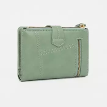 Кошелёк на кнопке, цвет зелёный