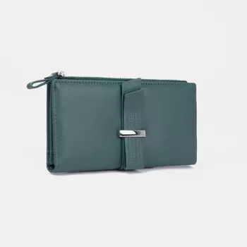 Кошелёк на кнопке, цвет зелёный