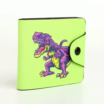 Кошелёк на кнопке, цвет зелёный