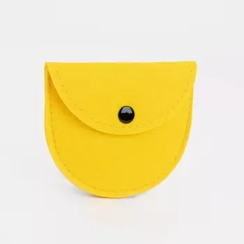 Кошелёк на кнопке, цвет жёлтый