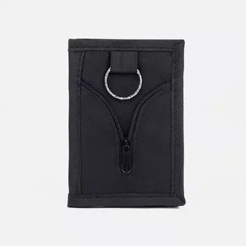 Кошелёк на липучке, цвет чёрный