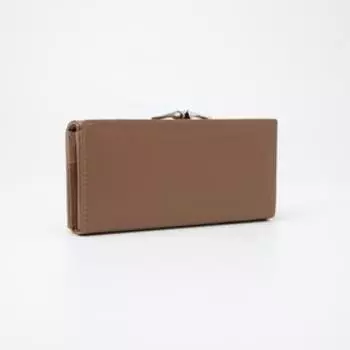 Кошелёк на магнитах, цвет бежевый