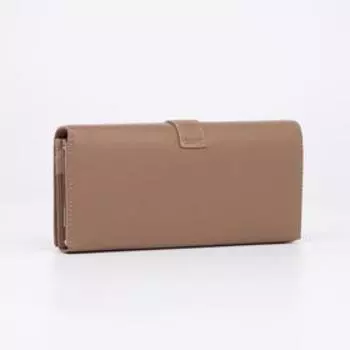 Кошелёк женский на магнитах, цвет бежевый