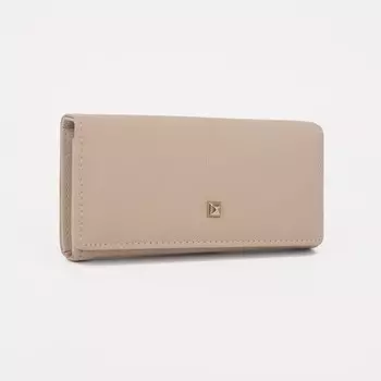 Кошелёк женский на магнитах, цвет бежевый