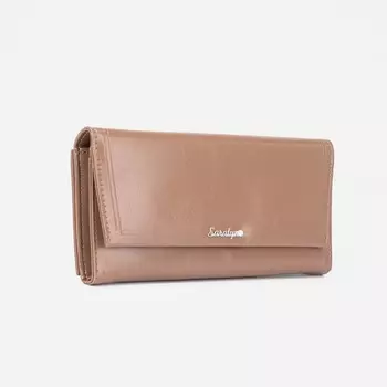 Кошелёк на магнитах, цвет бежевый