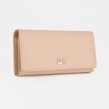 Кошелёк женский на магнитах, цвет бежевый