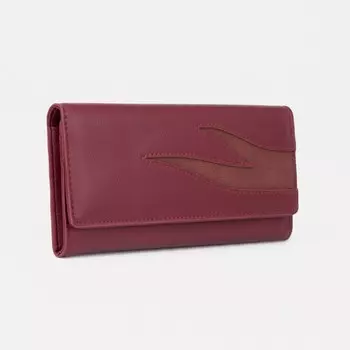 Кошелёк женский на магнитах, цвет бордовый