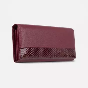 Кошелёк женский на магнитах, цвет бордовый