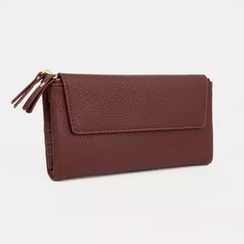 Кошелёк женский на магнитах, цвет бордовый