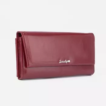 Кошелёк женский на магнитах, цвет бордовый