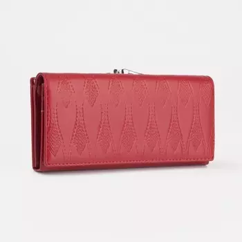 Кошелёк женский на магнитах, цвет бордовый