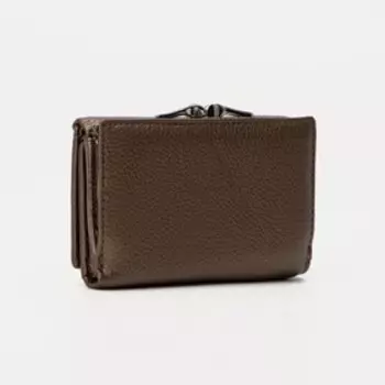 Кошелёк на магнитах, цвет бронзовый