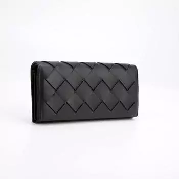 Кошелёк женский на магнитах, цвет чёрный