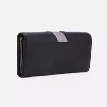 Кошелёк женский на магнитах, цвет чёрный