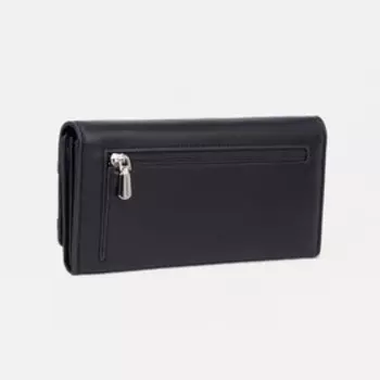 Кошелёк женский на магнитах, цвет чёрный