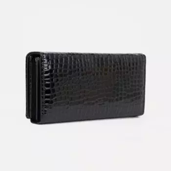 Кошелёк на магнитах, цвет чёрный