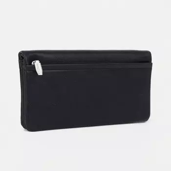 Кошелёк женский на магнитах, цвет чёрный