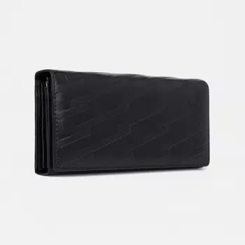 Кошелёк женский на магнитах, цвет чёрный