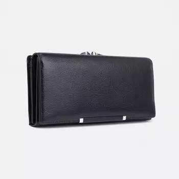 Кошелёк на магнитах, цвет чёрный