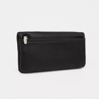 Кошелёк женский на магнитах, цвет чёрный